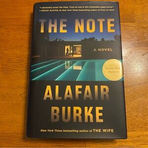 The Note by Alafair Burke SIGNED First Edition Hardcover Book Thriller